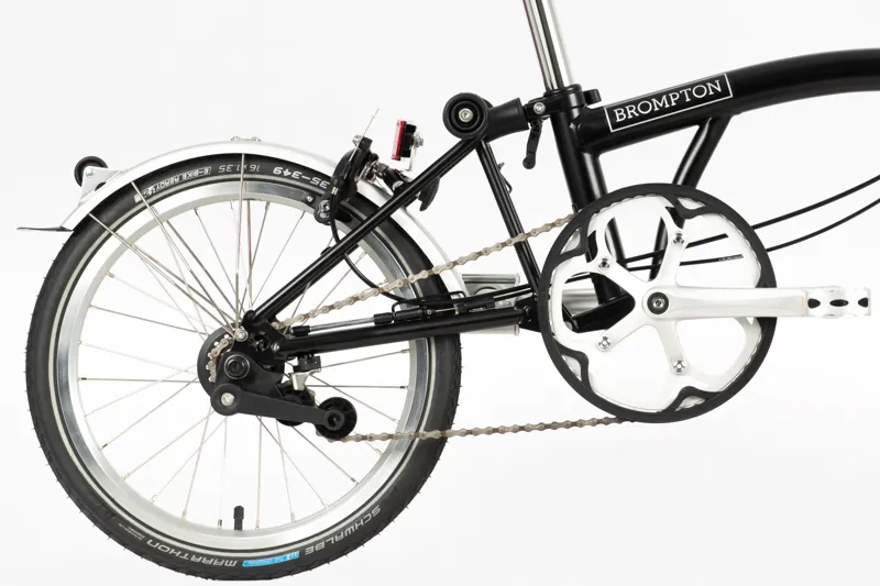 Brompton C-Line Urban Low Bar Folding Bike 2022 Black-4